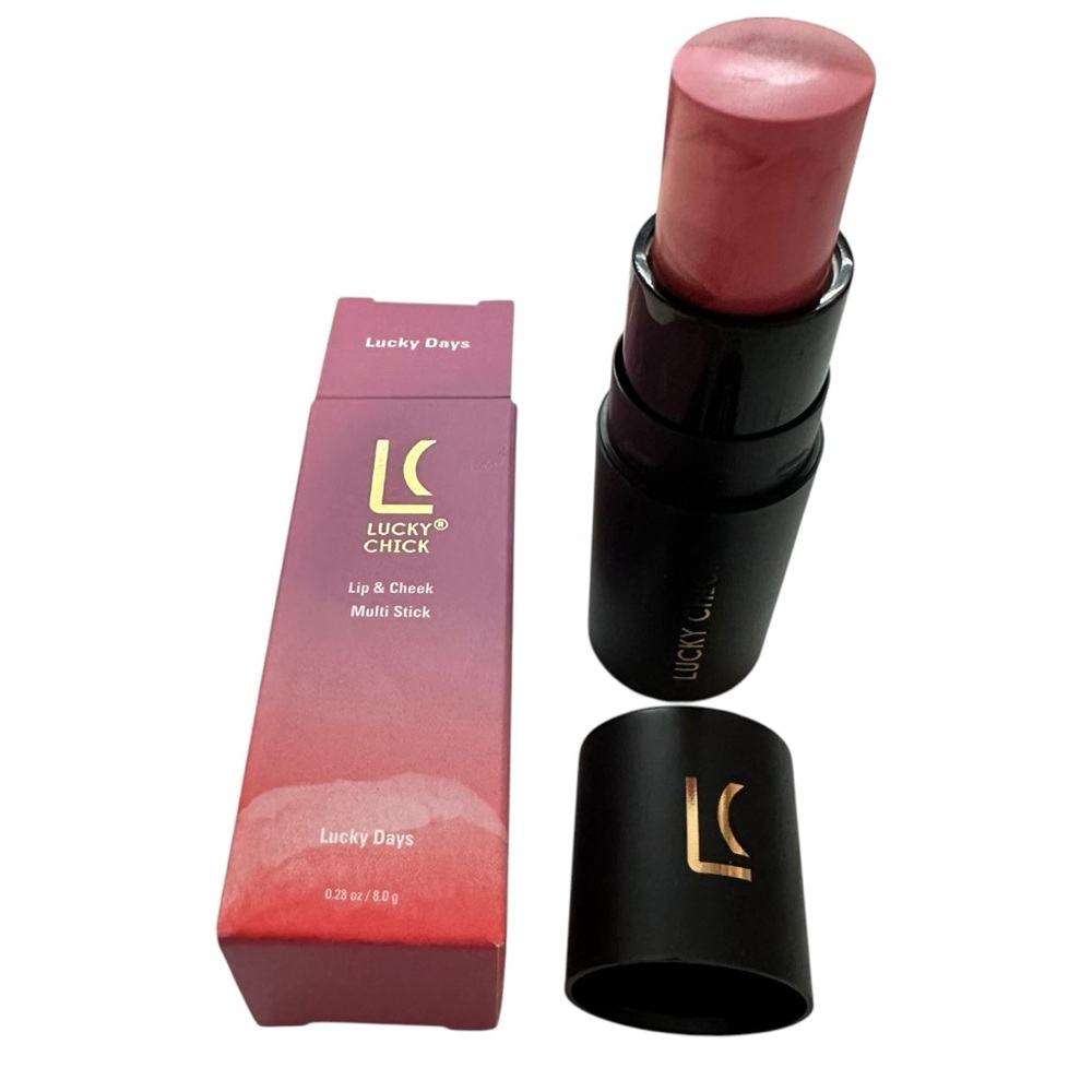 Lucky Chick Lip & Cheek Cream Blush Multi Stick Lucky Days NIB